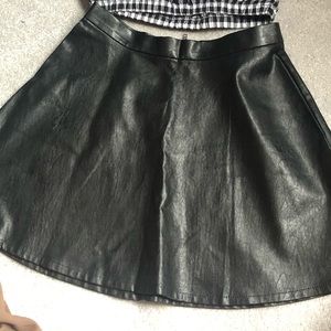Leather skirt